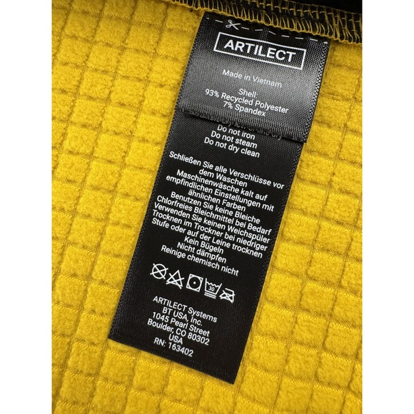 Artilect VaporLayer Jacket Mens XL Yellow Black M-Intersect Doubleweave Hooded - Picture 12 of 16